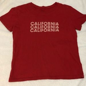 PACSUN red california shirt